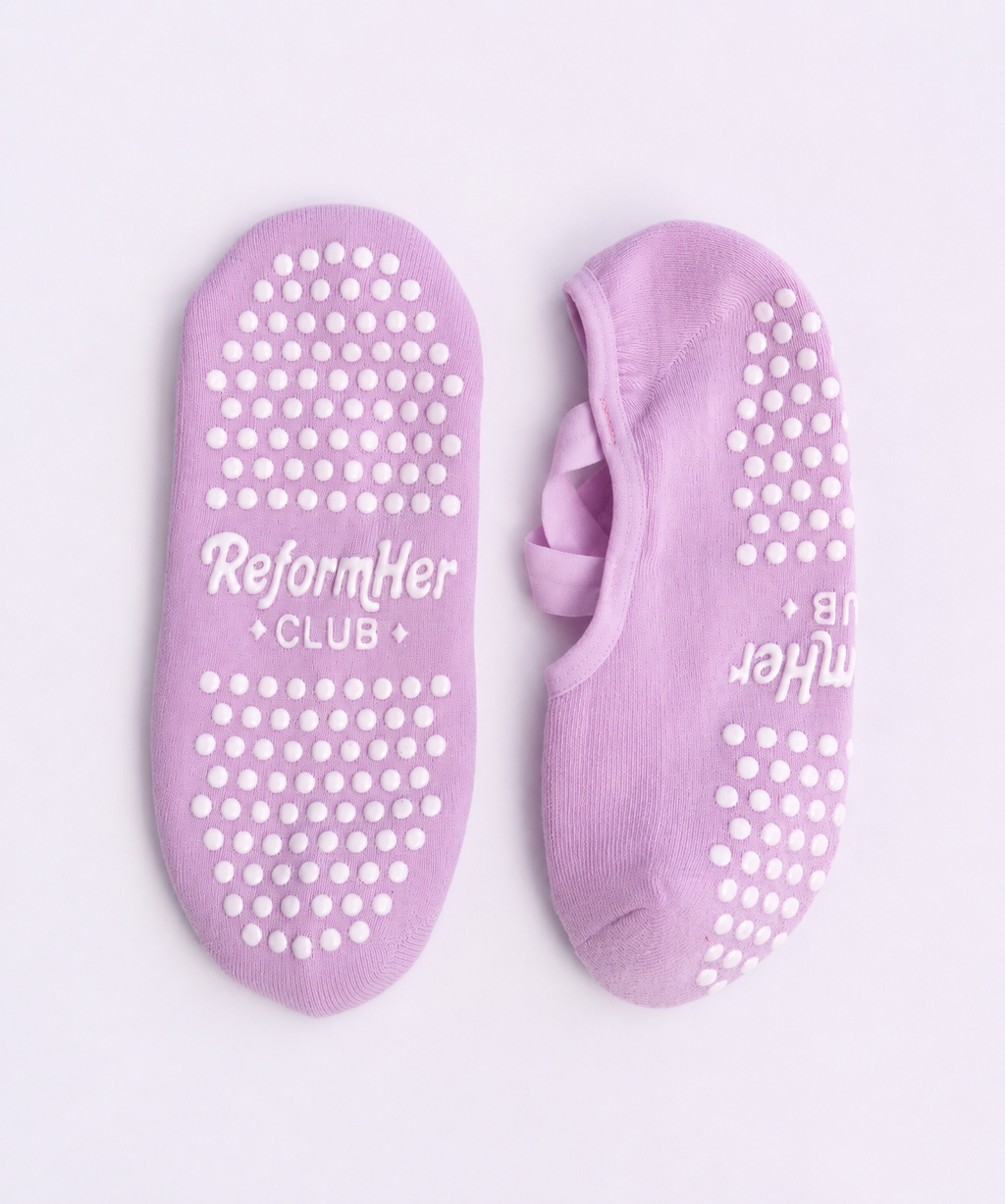 Lilac Ballet Grip Sock