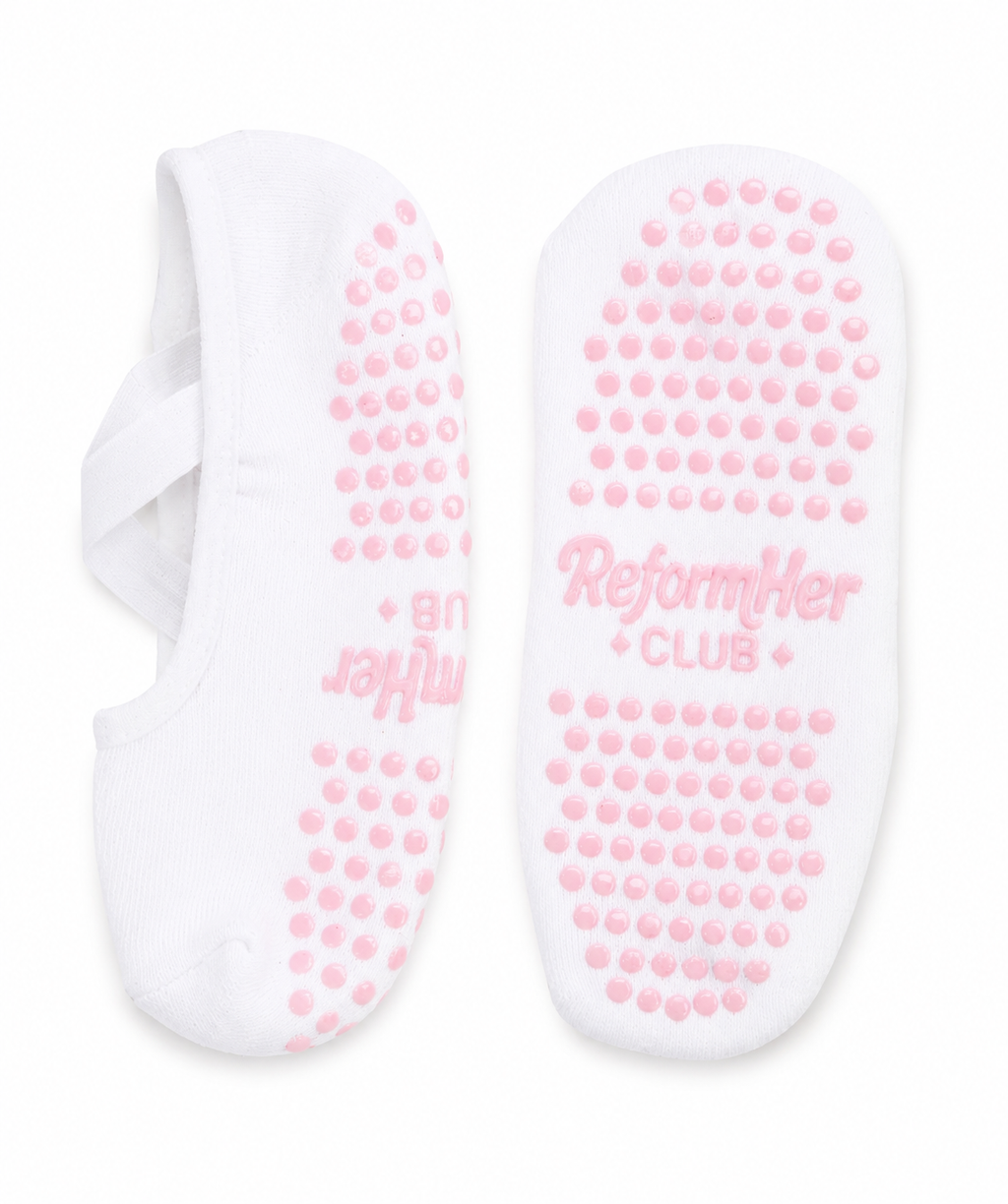 White Ballet Grip Sock