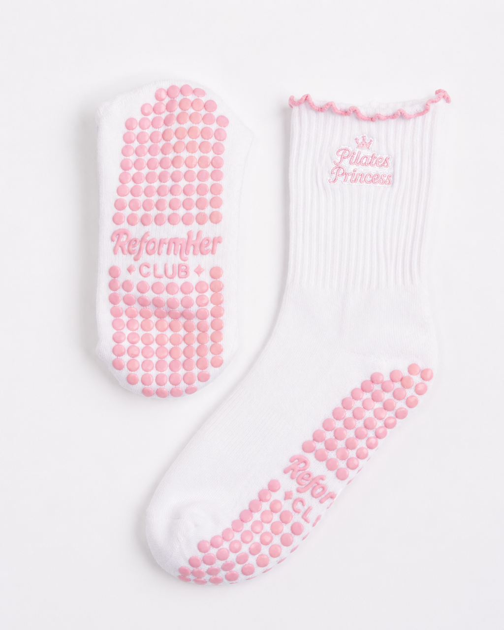 Pilates Princess Blush Pink Grip Sock