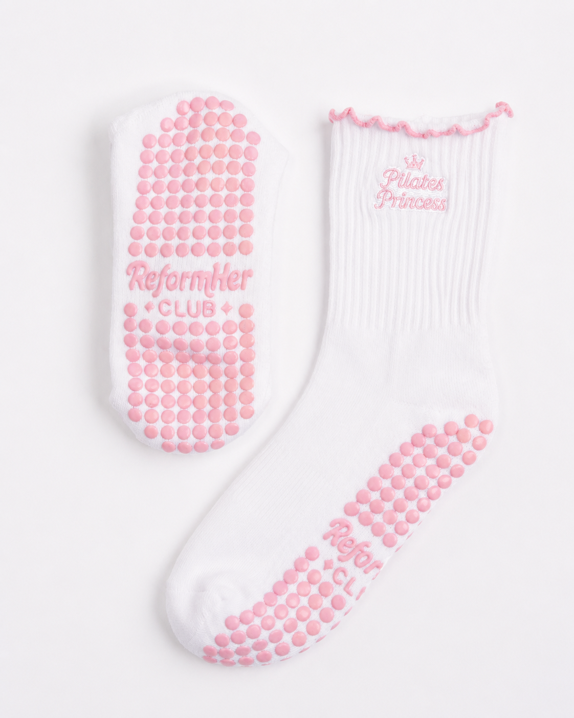 Pilates Princess Blush Pink Grip Sock